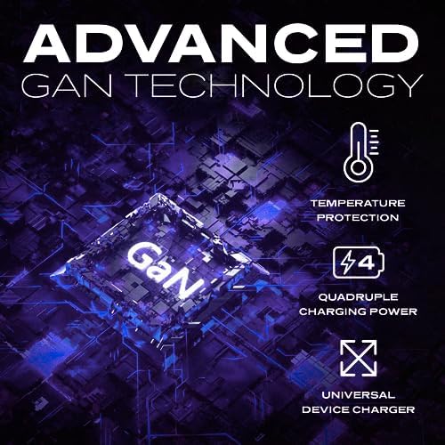 STATIK 100 W Ga N Fast Charger Block – Triple USB-C Ports for High-Speed Charging | Universal Compatibility with Mac Book, i Phone, Samsung, and Laptops | Compact Design for Efficient Power Delivery and Safety Features