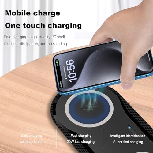 Ultimate 30 W Dual Wireless Charging Pad – Fast, Sleek & Compatible with i Phone 15/14/13/12/XR, Galaxy S24/S23/S22/S10, Google Pixel 8/7/6 & More – Adapter Included for Effortless Charging of Air Pods Pro 3/2 & Galaxy Buds – Enhance Your Charging Speed and Style