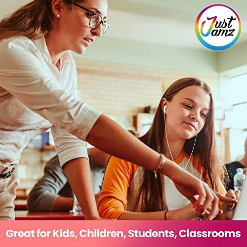 Affordable Pearl White In-Ear Earbuds – 30 Pack Disposable Headphones with 3.5 mm Audio Jack for Schools and Classrooms – Lightweight Comfort, Enhanced Sound Quality, Ideal for Group Learning and Hygiene Solutions