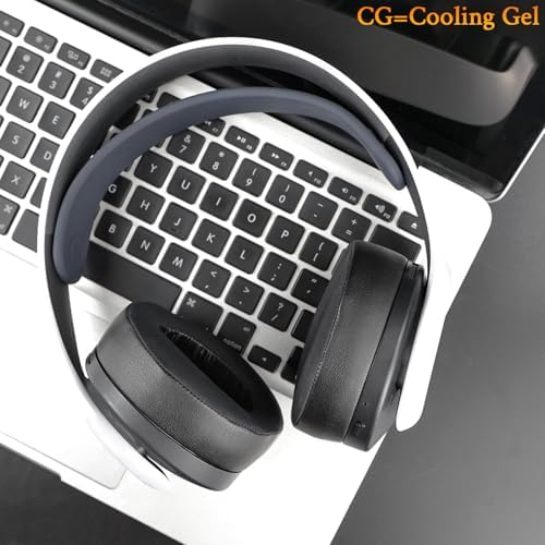 SOULWIT Premium Cooling-Gel Earpads for Sony PS5 Pulse 3 D Wireless Headset – Noise-Isolating Cushions for Enhanced Comfort and Gameplay – Effortless Installation, Sleek Black Design for Ultimate Gaming Experience