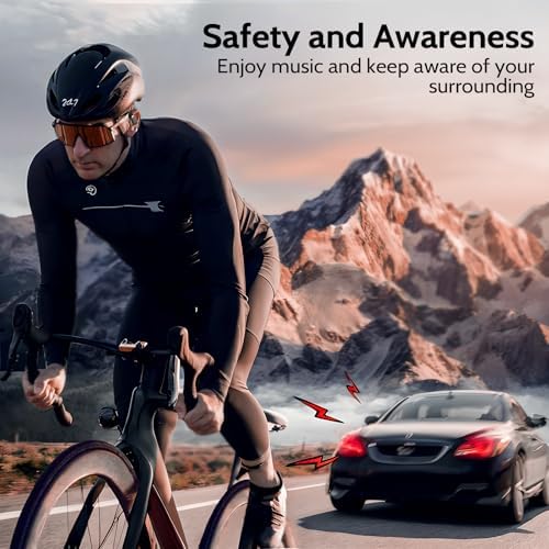 Open Ear Wireless Sport Headphones with Bluetooth 5.3 – IP55 Waterproof Earbuds Featuring LED Display and Touch Controls for Active Fitness – Ultimate Awareness and Comfort for Running, Cycling, and Gym Workouts