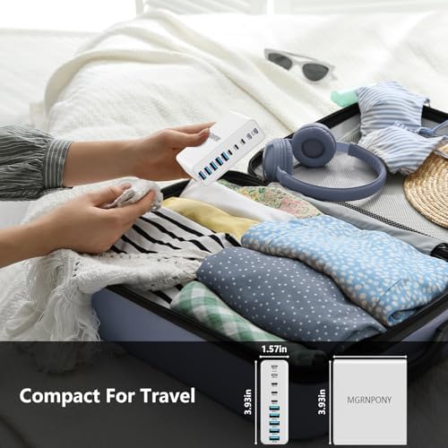 Power Up Like Never Before: 320 W Multi-Device USB C Charger Block with 10 Ports – Ga N III Fast Charging Station for Laptops, Tablets & Smartphones – Perfect for Mac Book Pro/Air, DELL, i Pad, i Phone, Samsung Galaxy – Ultimate Compatibility & Safety Features