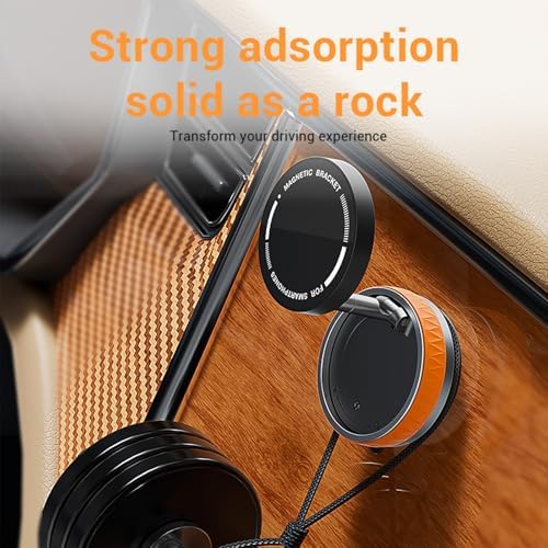 Eastcoo Vacuum Suction Magnetic Phone Holder with 360 Degree Rotation, Handsfree Magnetic Phone Holder Mount for Car/Smooth Surface,Foldable and Retractable Phone Holder for All Phones,White – Enhanced Compatibility and Speed