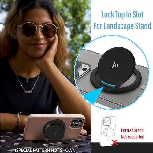 Revolutionize Your Smartphone Interaction with Tango Ultra Thin Grip for Mag Safe – Limited Edition BEE | One-Handed Access, Expansive 10 x Versatility, Space-Grade Steel Durability, Seamless Wireless Charging, and Built-In Kickstand for Ultimate Convenience and Style