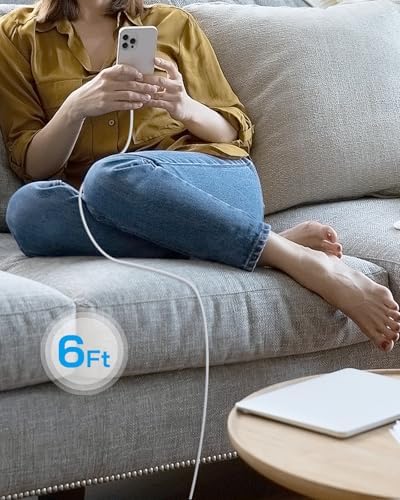 Power Up Your Devices: Ultimate 3-Pack of 20 W USB-C Fast Charging Blocks with 6-Foot Type-C Cable for i Phone 16, 15, i Pad Pro & Air Pods – Sleek White Finish for Home or Office Use – Reliable & Efficient Charging Solution for Modern Lifestyles
