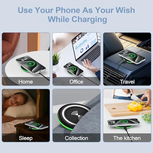 15 W Dual Wireless Charger Pad for Samsung Galaxy S25/S24/S23/S22/S21/i Phone 16 Pro Max – Enhanced Fast Charging Station Compatible with Google Pixel 9 Series – Non-Slip Design & Universal USB-C Port for Optimal Performance – Sleep-Friendly, Efficient Charging Solution for Home, Office, and Travel Experience cutting-edge technology with this 15 W Wireless Charger Pad designed for rapid charging of Samsung Galaxy and i Phone devices, including Pixel 9 variants. The fast charging station delivers multiple output modes (15 W, 10 W, 7.5 W, 5 W) to ensure compatibility across a wide range of smartphones. Featuring a sleek, non-slip silicone base that ensures stability, this charger is perfect for any surface. The intelligent LED indicators provide clear charging status, making it user-friendly even in low-light conditions. Additionally, the included 3 ft USB-C cable offers convenience and flexibility, allowing you to charge while using your device. Ideal for both personal and professional use, this wireless charging pad is a must-have accessory for tech-savvy individuals seeking efficiency and reliability. Elevate your charging experience today!