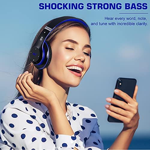 Ultimate Hi-Fi Over-Ear Wireless Bluetooth Headphones – Stylish Black & Gold Design with Built-In Microphone, FM Radio, and Foldable Portability for Superior Comfort and Enhanced Sound Experience