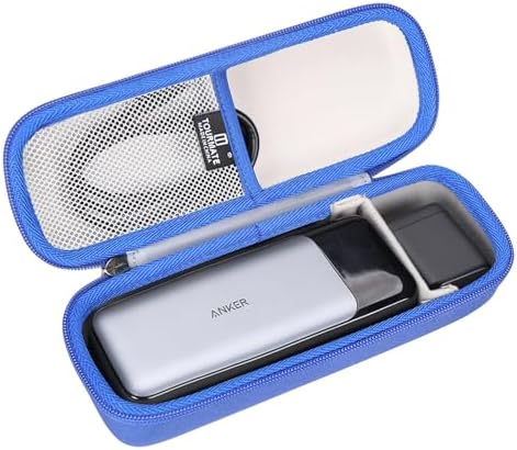 EVA Hard Storage Case for Anker 737 Power Bank & 715 Charger Combo – Premium Waterproof, Shock-Resistant Protection in Stylish Purple – Ideal Travel Companion for Mobile Charging Solutions