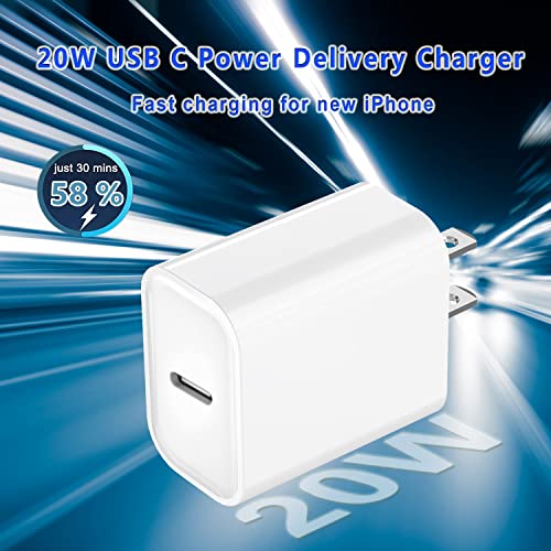 Ultra-Fast Dual USB-C Wall Charger for i Phone 15 – 40 W Power Delivery Adapter, Compact and Foldable Design for On-the-Go Charging, Ideal for i Phone 15/14/13 Pro, i Pad, and More – Maximum Efficiency with Enhanced Safety Features