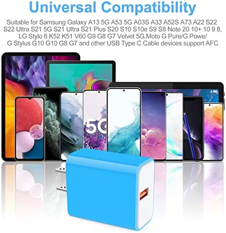 Rapid Charge USB Wall Charger – Quick Charge 3.0 Compact Power Block for i Phone & Samsung Galaxy – High-Speed Charging for Android Devices – Travel-Friendly Design with Safety Features – Universal Compatibility for LG, Moto & More