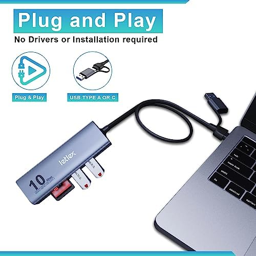 Unlock Ultimate Connectivity with the 6-in-1 USB C Hub: Superfast Data Transfer, SSD Card Reader & Thunderbolt Adapter for Seamless Multi-Device Integration – Perfect for Professionals & Tech Enthusiasts