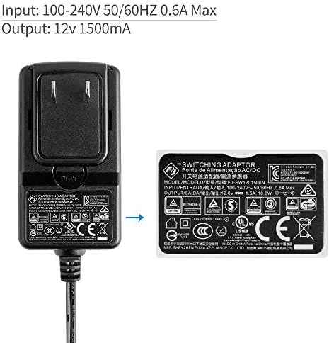 High-Efficiency 12 V 1.5 A Switching Power Supply Adapter for Feelworld Monitors – Universal 100 V-240 V AC Input for Reliable Performance and Seamless Operation in Filming Environments