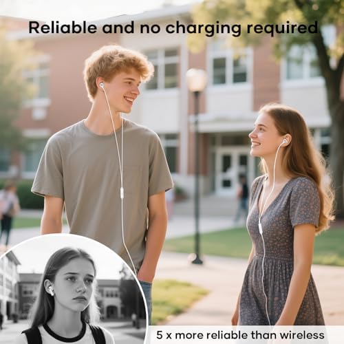 Premium Wired Earbuds with Microphone – 5 Pack of Heavy Bass In-Ear Headphones for Superior Sound Quality, Ideal for i Pad, Laptops, MP3 Players & Android Smartphones – Universal 3.5 mm Jack Compatibility, Ergonomic Design, Perfect for Music, Calls, and Video Enjoyment