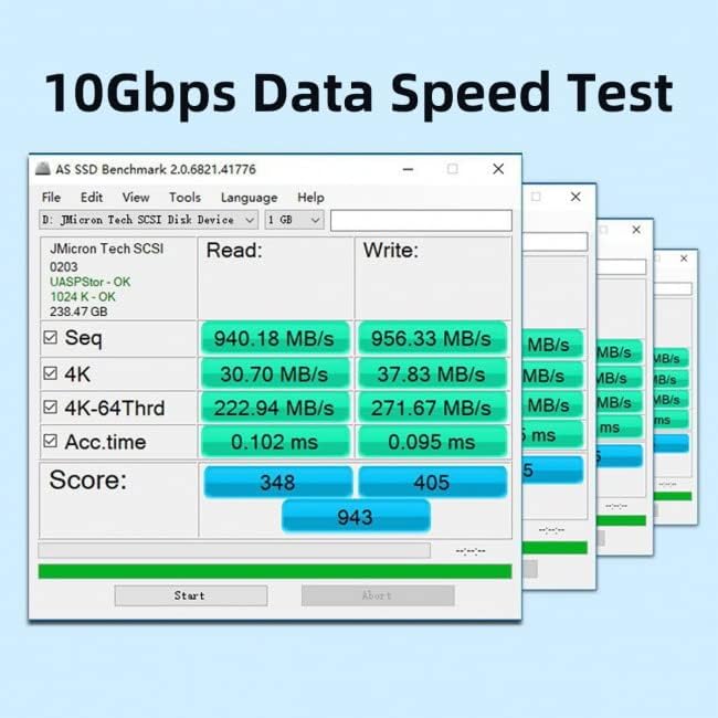High-Speed xiwai USB 3.0 to NVMe M-Key M.2 NGFF SATA SSD External Converter Adapter with RTL9210 B Chipset – Ultimate Data Transfer Solution for On-the-Go Storage Expansion