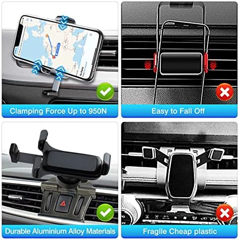 Universal Car Phone Holder for Nissan Rogue (2014-2020), Rogue Sport (2017-2023) & Murano (2015-2023) – Premium Dashboard & Air Vent Mount Stand for Secure Device Positioning and Enhanced Driving Experience