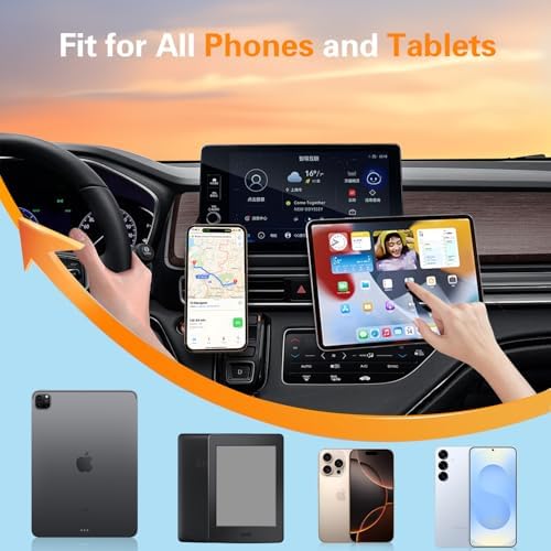 Volport Advanced Magnetic Phone Mount for Automotive Use – Heavy-Duty Vent & Dashboard Holder Compatible with Mercedes Benz and Mini Cooper – Securely Stabilizes i Phone, Samsung Devices & Tablets with Superior Magnet Technology – Effortless Installation for Safe, Hands-Free Navigation and Entertainment