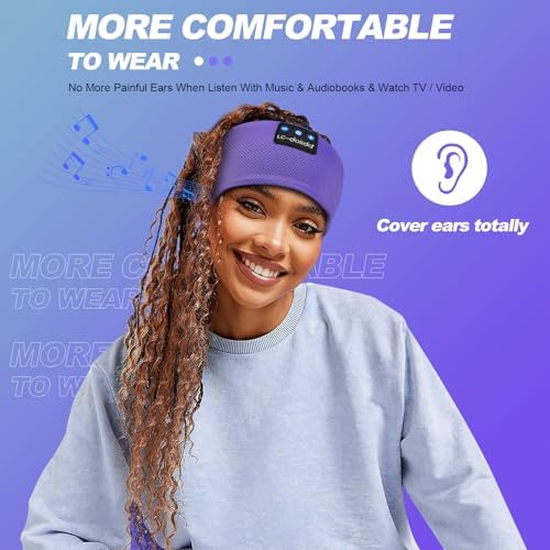 Discover the Ultimate Comfort with LC-dolida’s Bluetooth Sleep Headband – The Perfect Fusion of Relaxation and Functionality for Insomnia Relief and Active Lifestyles – USB-C Rechargeable, Soft Fabric, Ideal for Meditation, Yoga, Travel, and Workouts – Experience Seamless Connectivity with Bluetooth 5.4 and Enjoy High-Quality Sound while Blocking Out Distractions – Lightweight and Breathable Design for All-Night Wear – Elevate Your Sleep and Focus on Wellness with Our Dual-Function Sleep Mask and Headphones – A Thoughtful Gift for Yourself or Loved Ones Seeking Serenity and Comfort in Every Moment.