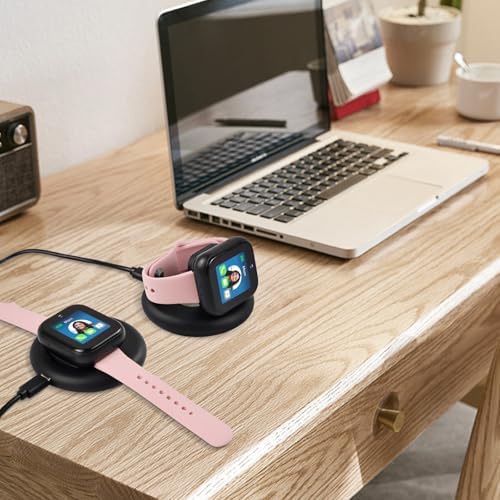 Portable Foldable Magnetic Charger for Sync UP Kids Watch 2 – Rapid Charging Stand with 3.3 Feet Cord – Sleek Black Design Perfect for Travel – Essential Accessory for Active Families – Effortless Power Solution for Smartwatch Users – Exclusively Compatible with Sync UP Kids Watch 2, Not Suitable for Sync UP Watch 1 – Lightweight & Durable for Everyday Use – Keeps Your Child’s Smartwatch Charged and Ready for Action