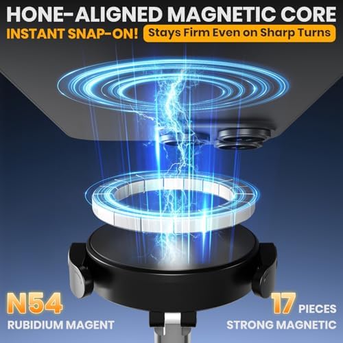 Revolutionary 360° Magnetic Vacuum Phone Holder – All-Surface Universal Smartphone Mount for Car, Gym, and Home Use – Advanced Clamping Technology for Unmatched Stability – Effortless Hands-Free Operation with Compact, Foldable Design – Ideal for Seamless Navigation and Accessibility – Elegant White Finish for Modern Aesthetics