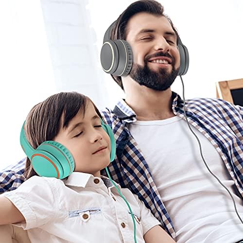 RORSOU R10 Over-Ear Headphones – Lightweight Hi-Fi Stereo Sound with Integrated Microphone for Crisp Bass and Clarity, 1.5 M Tangle-Free Cable, Perfect for Smartphones, Tablets, and PCs – Ultimate Comfort and Portable Design for Music Lovers on the Move