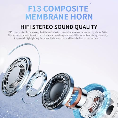 Revolutionary Bluetooth 5.3 Wireless Earbuds with Advanced ENC Noise Cancellation – 20 Hours of Playtime, Ergonomic In-Ear Comfort, Touch Controls, USB-C Fast Charging, IPX4 Water Resistance – Ideal for Music Enthusiasts and Active Lifestyles Seeking Unmatched Sound Clarity and Convenience