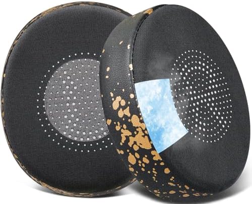 Revolutionary SOULWIT Cooling Gel Earpads for Jabra Evolve2 65 & 40 – Experience Ultimate Comfort with Breathable Ice Silk Fabric – Superior Replacement Ear Cushions for On-Ear Wireless Headsets – Perfect for Long Hours of Use in Sleek Black – Elevate Your Listening Experience with Enhanced Performance and Style