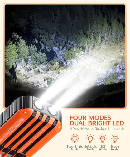 Ultimate 40000 m Ah Solar Power Bank with Hand Crank Generator – Versatile 22.5 W Fast Charger Featuring 6 Outputs, Built-in Cables, and Emergency Flashlight for Outdoor Enthusiasts – Reliable Charging Solution for Adventures and Blackouts