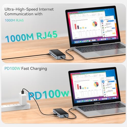 Yottamaster 8-Port USB C Hub with M.2 NVMe SSD Enclosure – High-Speed 10 Gbps USB 3.2 Adapter for Seamless Data Transfer, Stunning 4 K@60 Hz HDMI Output, 100 W Power Delivery & Dual SD/TF Readers – Ultimate Connectivity Solution for Windows & Mac Users to Boost Productivity and Enhance Workflow