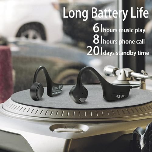 Ultra-Lightweight Bone Conduction Bluetooth Headphones – Waterproof Open-Ear Design for Enhanced Awareness and Comfort – Ideal for Sports, Workouts, and Hands-Free Calls with Crystal Clear Audio – Multi-Device Connectivity and Durable Performance for Active Lifestyles
