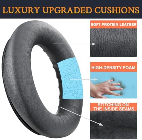 Transform Your Bose Quiet Comfort 45 & SE Headphones with Luxurious SOULWIT Replacement Earpads in Burgundy – Premium Soft Protein Leather Cushions for Unmatched Comfort and Superior Sound Isolation, Perfect for Long Listening Sessions and Easy Installation
