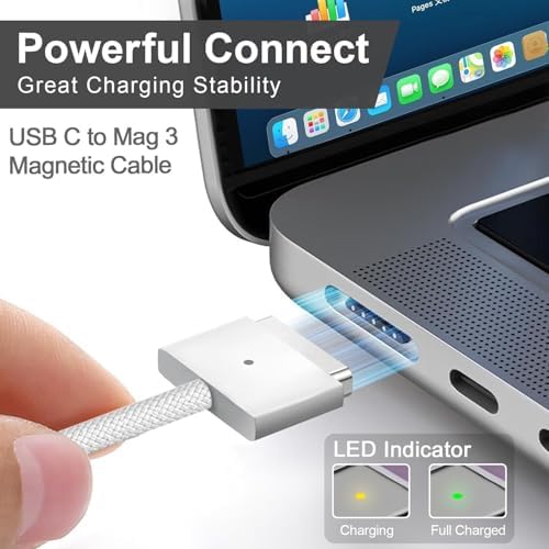 Ultra-Fast 140 W USB-C Charger for Mac Book Pro & Air (2021-2025) – M1-M4 Compatible with Magnetic Cable & LED Status Indicator – Premium Quality by Shenzhen Waweis Technology Co., Ltd – Optimize Charging Efficiency & Reliability for Professionals and Creatives