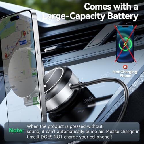 Revolutionary Magnetic Car Phone Holder – Adjustable Vacuum Suction Mount for i Phone 12-16 – Enhanced Stability on Smooth Surfaces – Foldable Design for Optimal Viewing – Hands-Free Navigation & Communication Solution – Durable Lightweight Construction for Everyday Use – Effortless Attachment with Electric Magnetic Technology – Perfect for Mirror, Glass, and Screen Surfaces – Elevate Your Driving Safety with This Essential Accessory