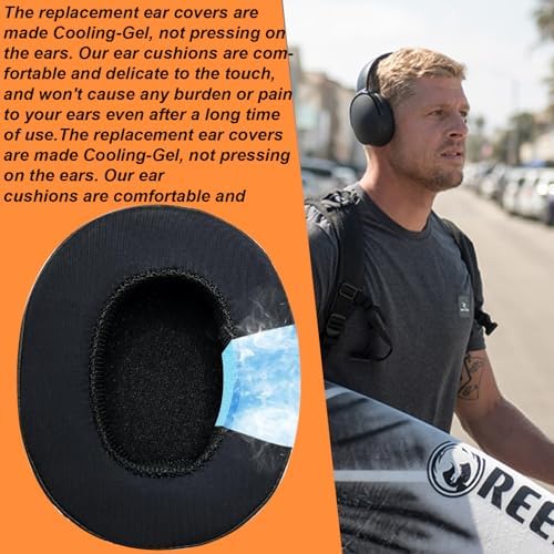Ultimate Cooling Gel Ear Pad Replacement for Skullcandy Venue Wireless ANC, Crusher Series & Hesh ANC – Superior Comfort Headphone Cushions for Enhanced Noise Isolation & Immersive Audio Experience – Essential Accessories for Audiophiles and Music Lovers