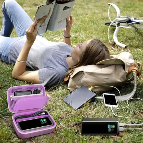 Premium Storage Case for Anker Prime Power Bank 27,650 m Ah – Compact, Shockproof Travel Holder for 250 W Charging Station, USB C Cables & Accessories – Enhanced Protection with Removable Partition & Zippered Mesh Pockets – Ideal for Outdoor Adventures & Everyday Use – Perfect Gift for Tech Enthusiasts