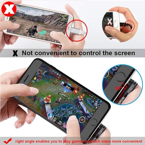 Coiled 65 W Type-C Charger Cable with 90-Degree Right Angle Connector – 2 ft to 8 ft Adjustable Braided Cord for Seamless Android Auto & Car Play Compatibility – Durable, Anti-Tangle Design for All Type-C Devices – Ultimate Flexibility & Fast Charging Solution