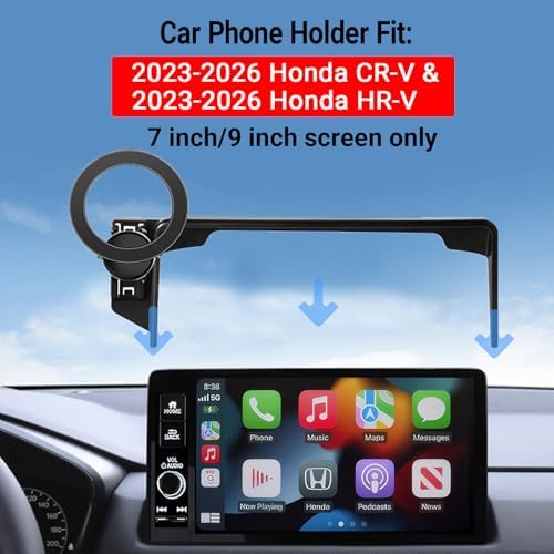 Honda CR-V 2017-2022 Magnetic Phone Holder – Premium 360° Rotating Car Mount with Mag Safe Compatibility for Ultimate Safety and Accessibility, Ideal for 5 & 7 Inch Displays