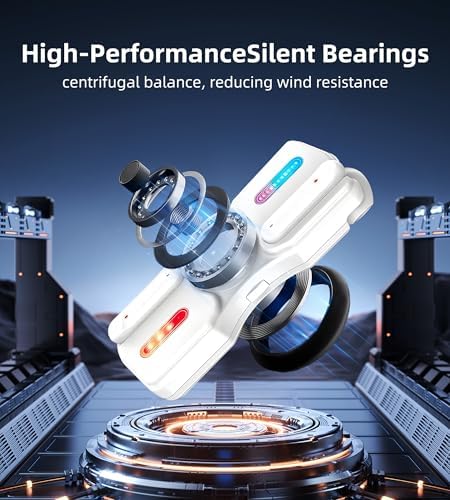 Elevate Your Sound Experience with King Lucky Light-Up Fidget Spinner Wireless Earbuds – Advanced Bluetooth 5.3 Connectivity, 30-Hour Extended Playtime, Exceptional Noise-Cancellation for Deep Immersion, Compact Design for Ultimate Portability, and Innovative Stress-Relief Fidget Feature for Fun On-the-Go Listening