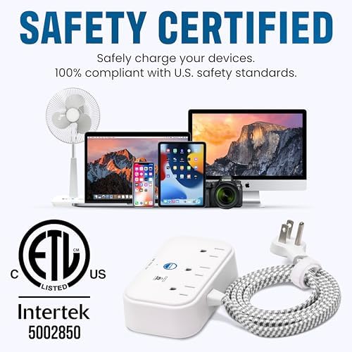 Ultimate Cruise Power Strip with 3.3 ft Extension Cord & Fast Charging USB Ports – Non-Surge Design for Seamless Connectivity on Carnival, Princess & Major Cruise Lines (2025/2026) – Essential Travel Accessory for All Devices