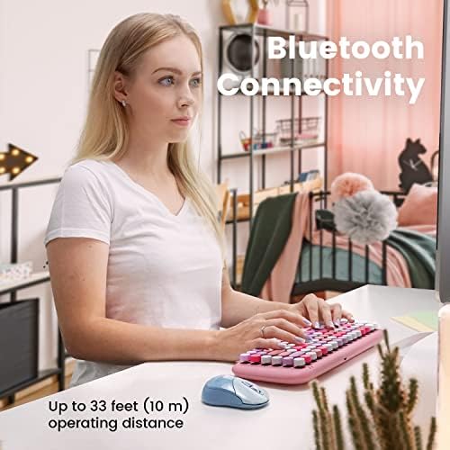Elevate Your Productivity with the Perixx PERIMICE-802 PP Wireless Bluetooth Mouse – Sleek Purple Design for Windows, i OS & Android Devices – Ergonomic Comfort and High Precision Tracking for On-the-Go Professionals