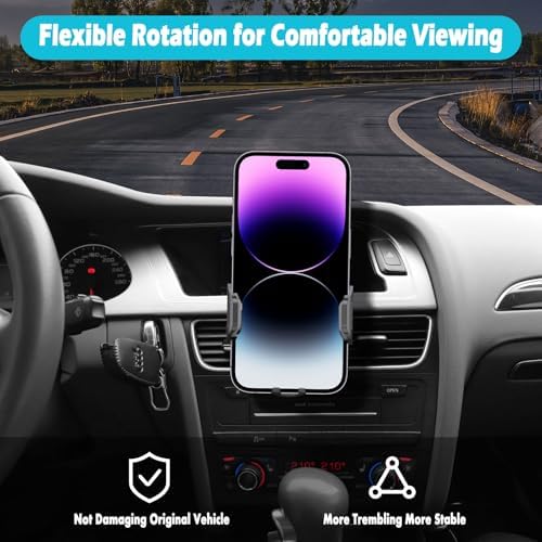 Premium 360-Degree Rotation Car Phone Holder for Audi A5, S5, A4, S4, RS4, RS5 (2017-2024) & Allroad – Thick Case Friendly Smartphone Mount with Effortless Installation for Optimal Navigation & Connectivity on the Road