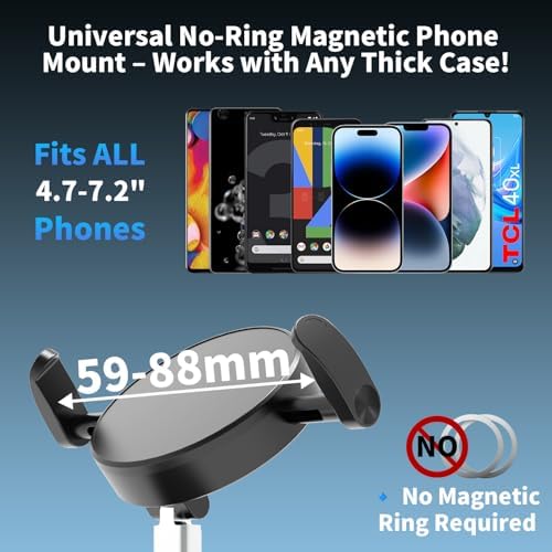 Ultimate 2-in-1 Magnetic Suction Cup Phone Mount for Car & Gym – Versatile Dashboard and Windshield Holder with Foldable Design for Maximum Portability – Perfect for Hands-Free Navigation, Music Control, and Mirror Mounting Solutions – Superior Smartphone Compatibility and Easy Installation
