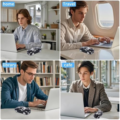 Rev Up Your Productivity with the CHUYI Sports Car Shaped Wireless Mouse – 1600 DPI, Cordless Optical Design for Effortless Use at Home, School, or Office, Perfect Gift for Tech Enthusiasts (Vibrant Blue)