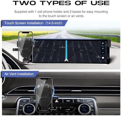 Elevate Your Driving with the Premium Air Vent Phone Mount for 2021-2025 Genesis GV80 – Adjustable Hands-Free Holder for 10.25-Inch Screens, Ultra-Stable Design for Safe Navigation and Enhanced Smartphone Compatibility
