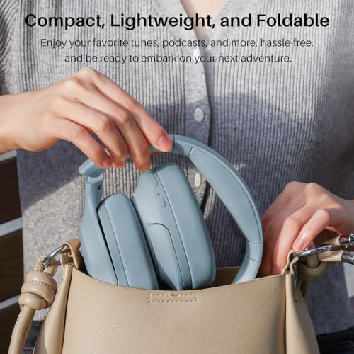 Unleash Superior Sound with TOZO HT2 Wireless Over-Ear Headphones – Advanced Noise Cancellation, Customizable EQ, and 60-Hour Battery Life for Ultimate Listening on the Go or at Home