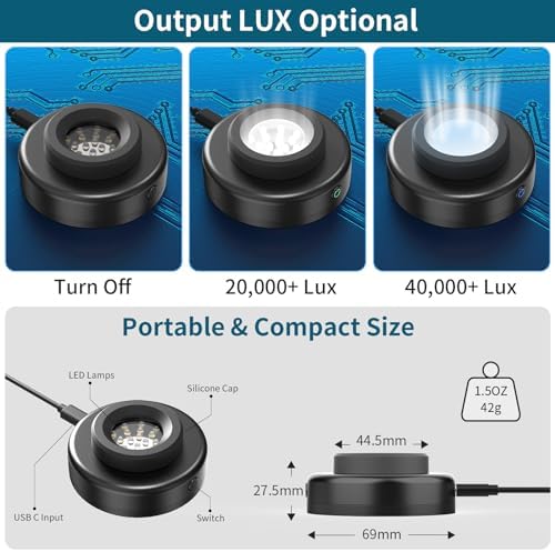 Eco-Friendly Solar Watch Charger for Men and Women – Quick Charge LED UV Light, 8-Hour Auto Shut-Off, Universal Compatibility with Casio, Seiko, Garmin & More – Stylish Black Design with Interchangeable Caps for Ultimate Convenience and Adventure-Ready Power