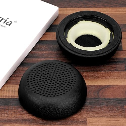 Geekria Quick Fit Ear Pads for Logitech Zone Wired & Zone 750 Headphones – Premium Comfort & Longevity in Sleek Black – Fast Installation Ear Cushions for Superior Audio & Acoustic Isolation – Not Compatible with Zone Wireless Models