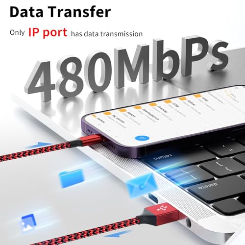 Revolutionary 240 W USB C to Lightning Multi-Charging Cable – 5 FT 4-in-1 Design with Integrated LED Indicator for i Phone 16/15/14/13, Laptops, and More – Ultimate Fast Charging Solution with Enhanced Compatibility for All Devices