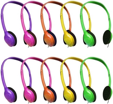 Vibrant 30-Pack Kids Headphones – Customizable Over-Ear Audio Experience for Classrooms, Featuring Adjustable Headbands and Comfort-Optimized Design for Enhanced Learning Engagement