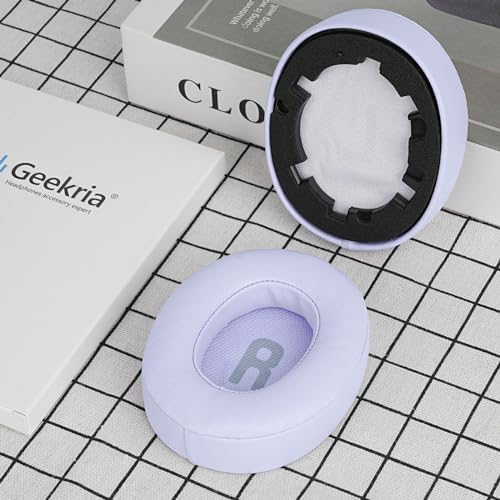 Transform Your JBL Headphones with Geekria Quick Fit Replacement Ear Pads – Premium Memory Foam Ear Cushions for Enhanced Comfort and Sound Isolation – Compatible with JBL Tune 700 BT, 750 BTNC, 710 BT, 720 BT, 760 NC, 770 NC – Sleek White Design for Modern Aesthetic – Easy Installation for Long-Lasting Audio Enjoyment and Hygiene