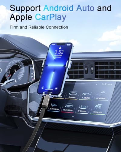 Versatile 10 FT 4-in-1 USB C Fast Charging Cable – 100 W Power Delivery with Lightning, USB-C, and USB-A Ports – Multi-Device Charger for i Phone, Samsung, Mac Book, and i Pad – Quick Data Sync and Durable Design for Ultimate Convenience